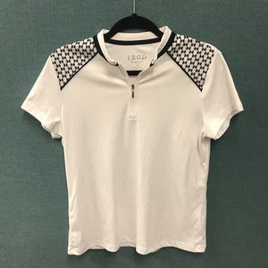 IZOD Golf Short Sleeve Quarter Zip Top